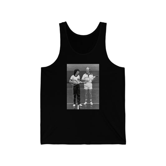 Tennis Rocks! Elton John and Billie Jean King Unisex Tank Top