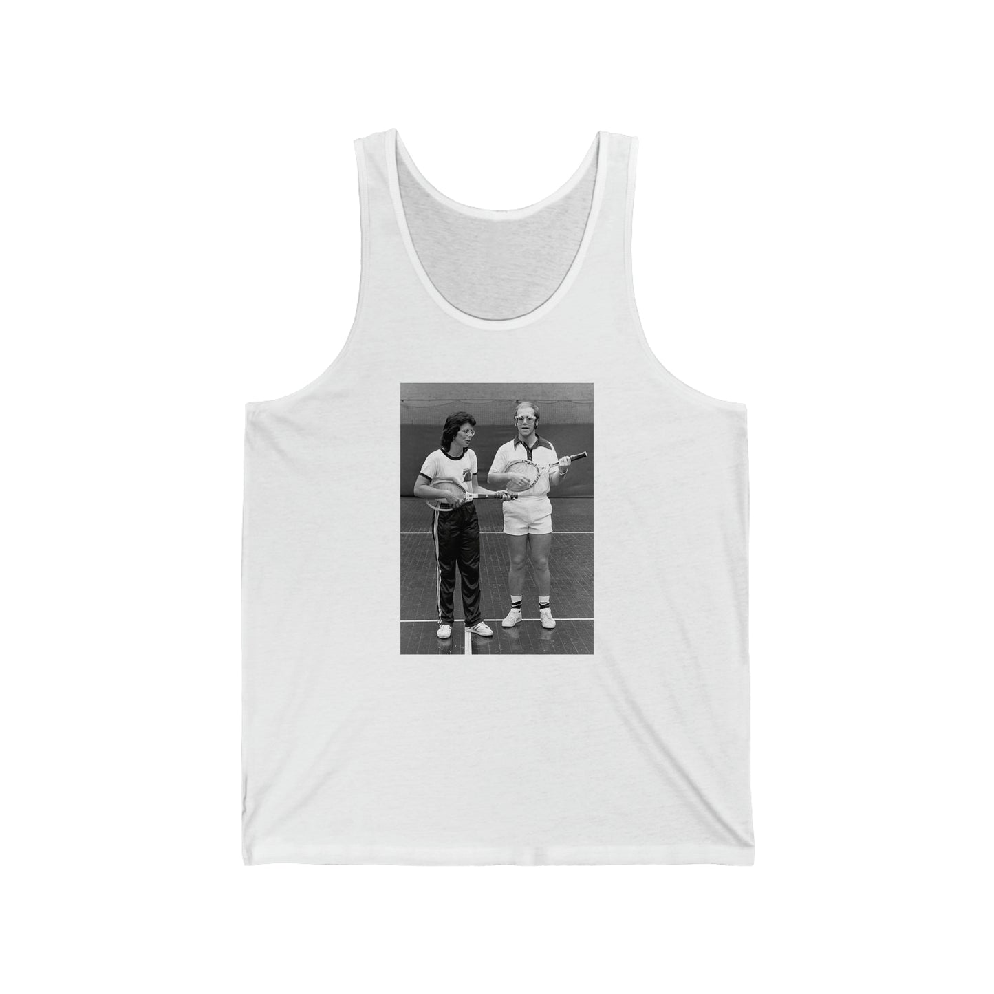 Tennis Rocks! Elton John and Billie Jean King Unisex Tank Top