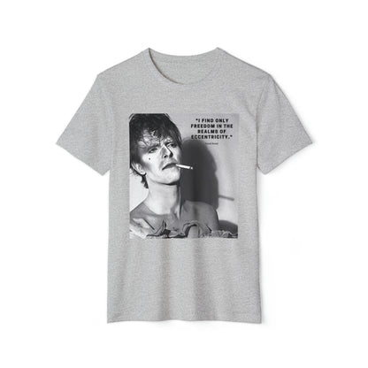 David Bowie Eccentric - Unisex Recycled Organic T-Shirt