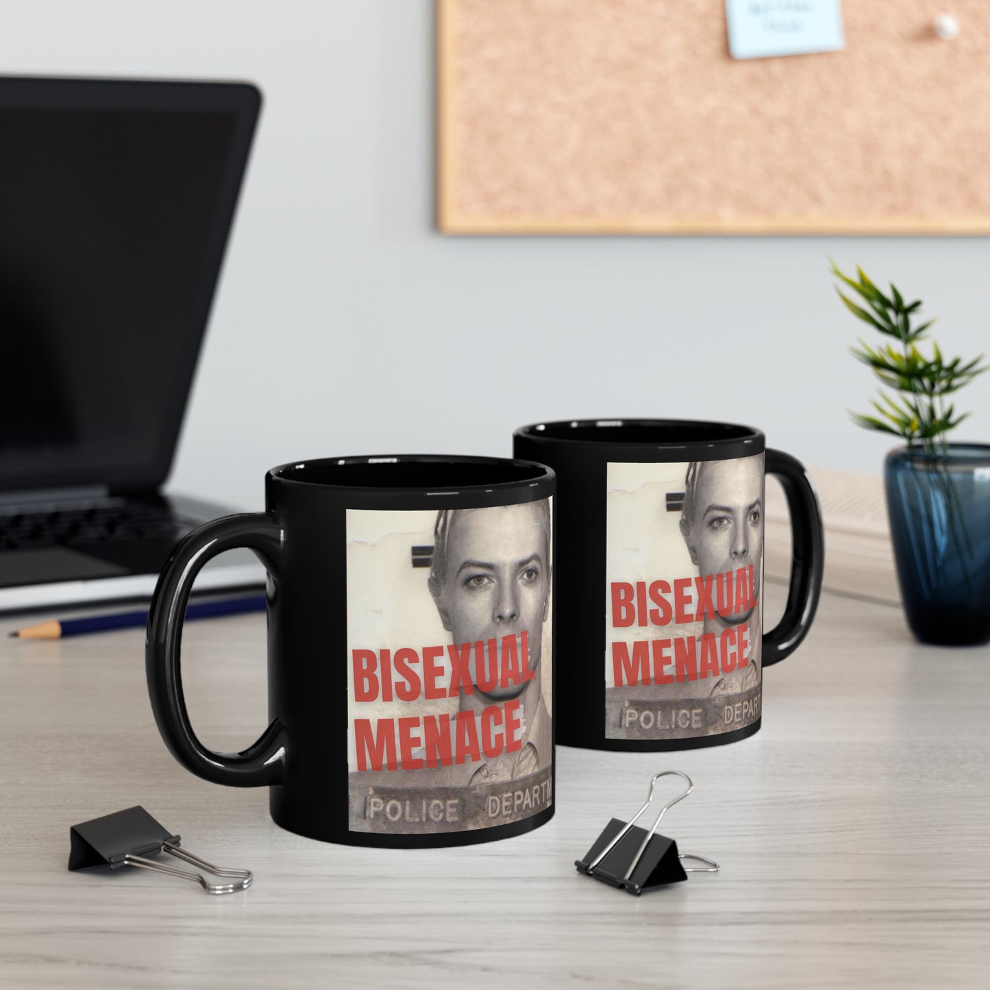 David Bowie - Bisexual Menace - 11oz coffee mug