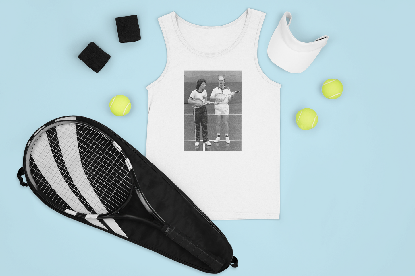 Tennis Rocks! Elton John and Billie Jean King Unisex Tank Top