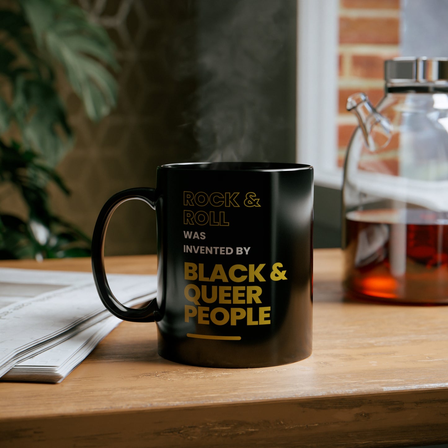 Empowering 11oz Coffee Mug - Celebrating Black and Queer Pioneers of Rock & Roll